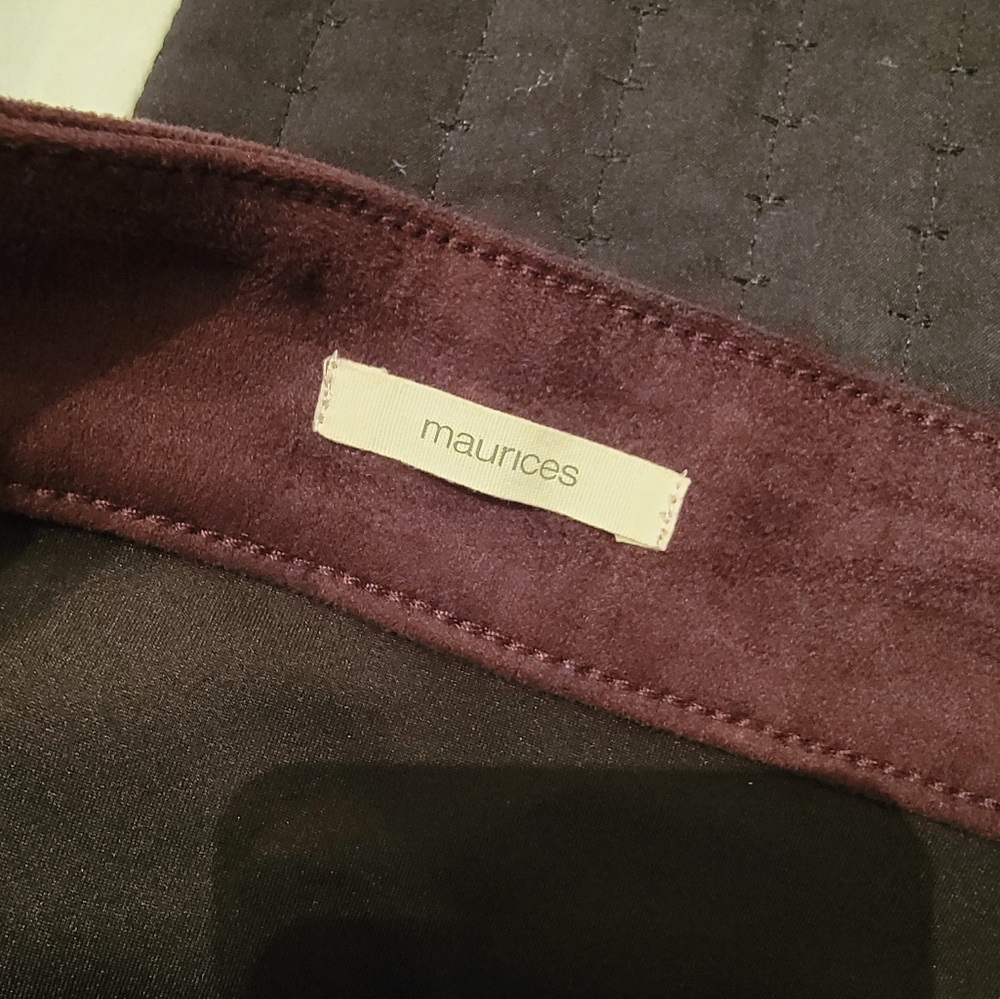🔴Maurices size 4 chocolate velvet button down skirt - Picture 4 of 5